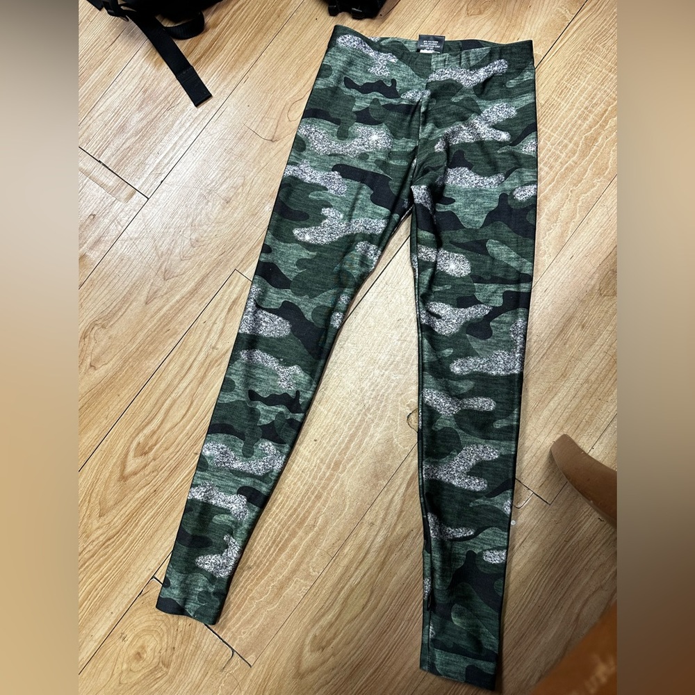 Girls Terez Sz Small Green Camo